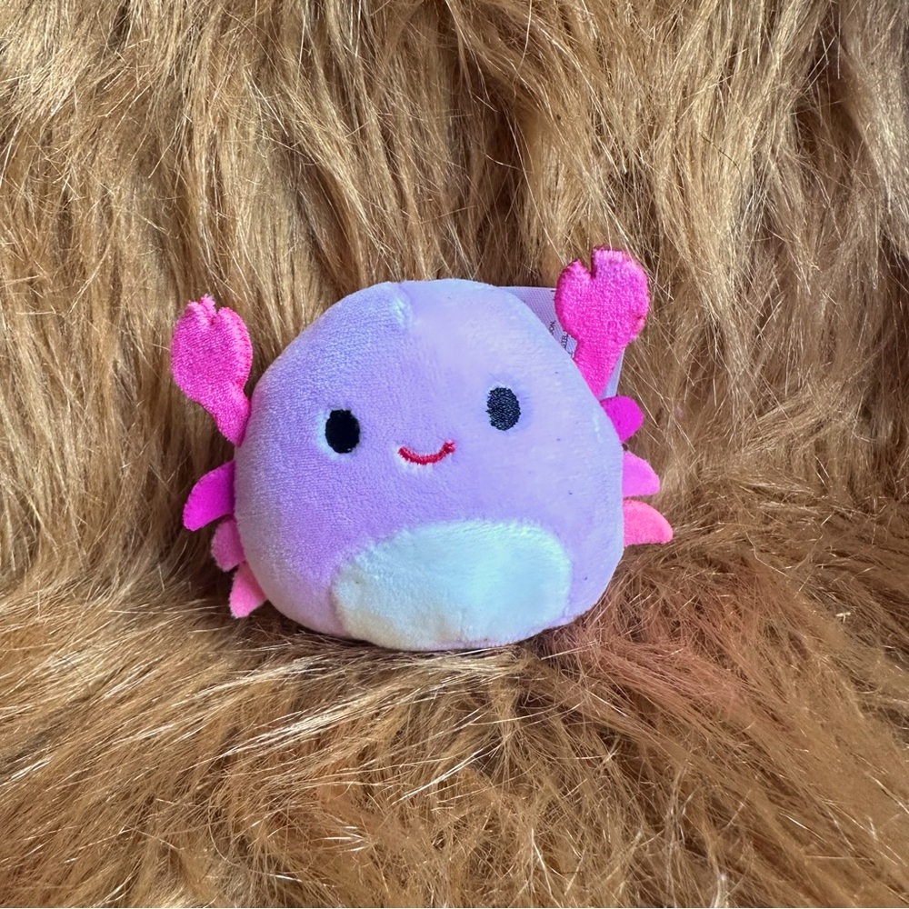 Squishmallows Pink Crab Plush Micromallow